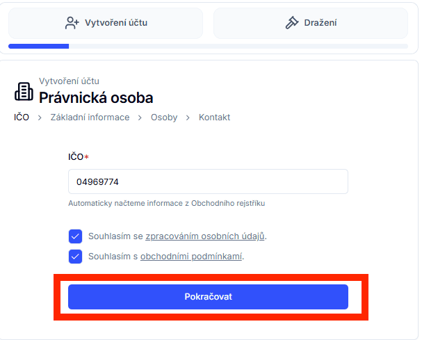 Právnická osoba IČO